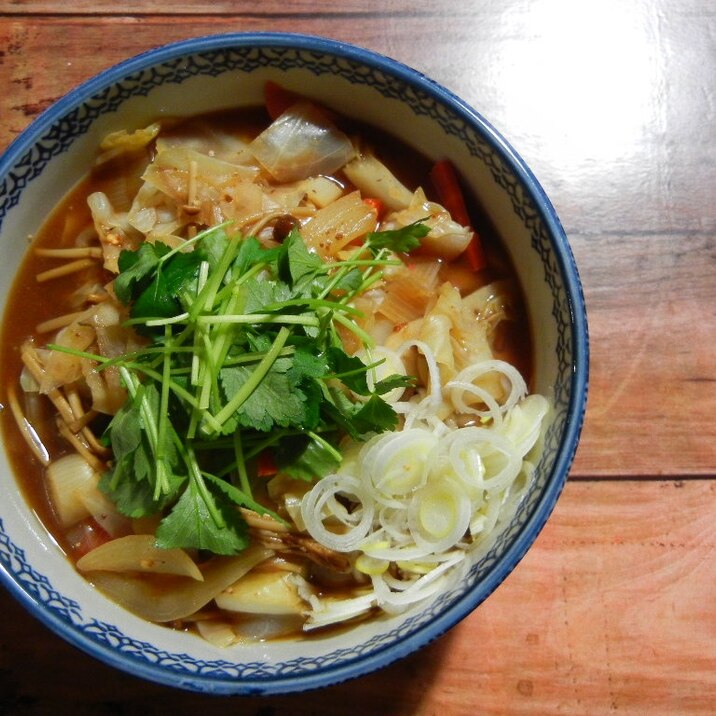 野菜たっぷり味噌煮込みうどん